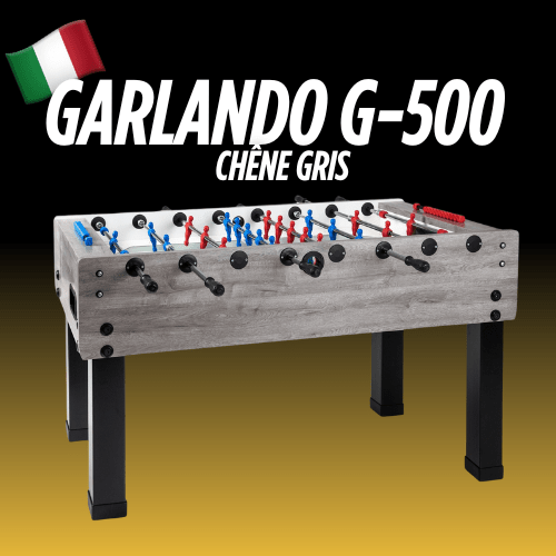 Le Baby Foot Garlando G500 revêt cette couleur et sera assorti merveilleusement à votre intérieur.